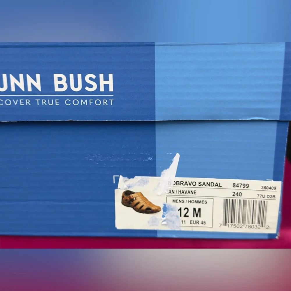 Nunn Bush Men’s Rio Bravo Brown Lightweight Cushioned Fisherman Sandal 12M NWT